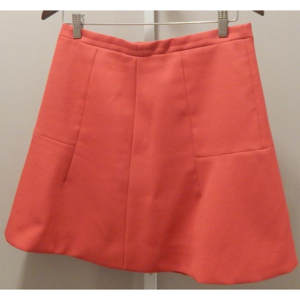 J Crew Fluted skirt in double crepe